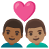 couple with heart, man, man, medium-dark skin tone, medium skin tone